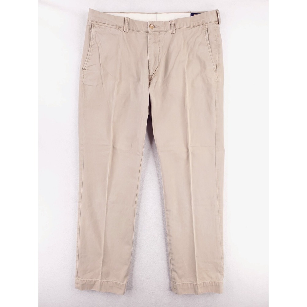 Polo Ralph Lauren Pants Mens 36x32 Khakis Classic Fit Straight Chino Flat Front
